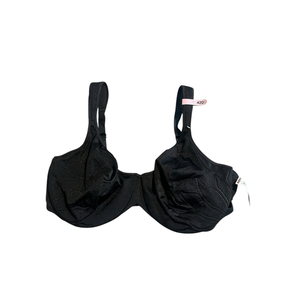 Bali Lift Bra 42D 3353 G188 Black 3 Tab Close So Comfortable Straps Silky Smooth - Picture 1 of 11